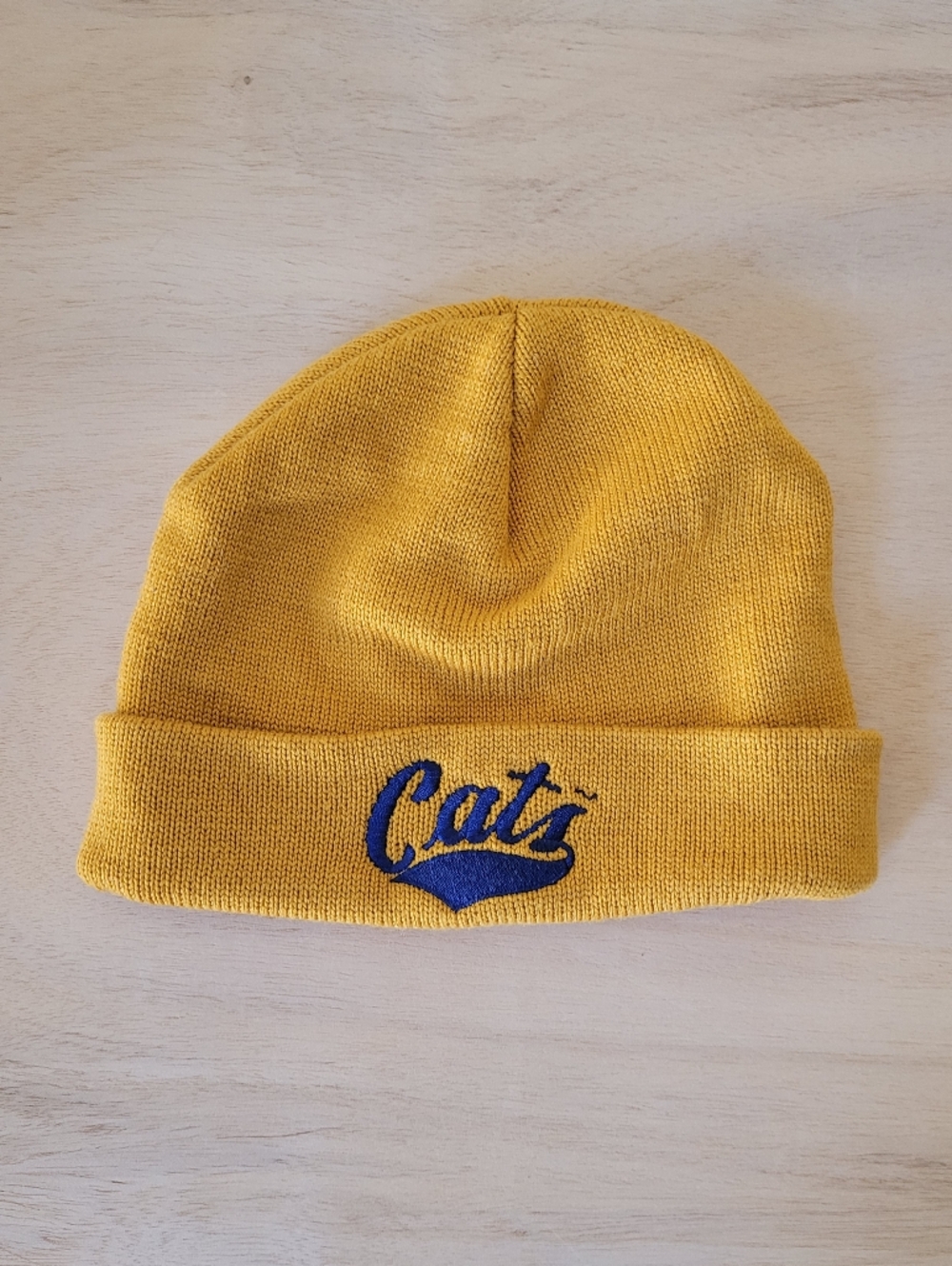 Montana State University Bobcats Beanie MSU Cats Merino Wool Blue & Gold